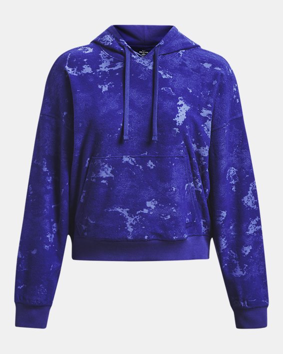 Women's UA Journey Terry Hoodie in Blue image number 4